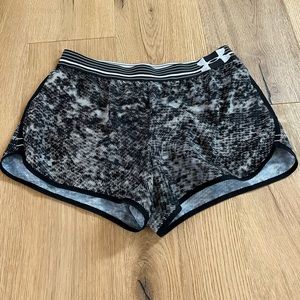Black running shorts